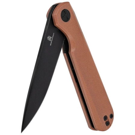 Nóż składany Bestechman Flick Brown G10, Black PVD D2 by Ostap Hel (BMK13G)