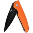 Bestech Knife Fin Orange G10, Black Stonewashed 14C28N (BG34B-3)