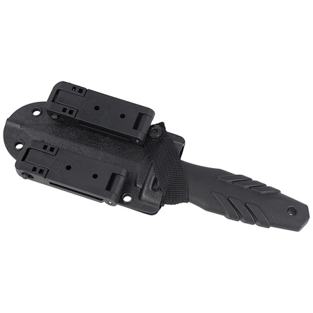 Fox Tactical Elementum Dagger S/E Black PP/TPE Knife, Black Idroglider P/S N690Co (FX-647 S)