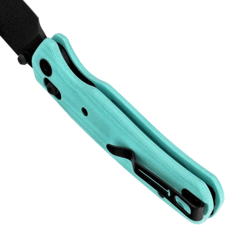 Nóż składany Bestechman Cicada's Wing Light Blue G10, Black PVD 10Cr15MoV (BMK06J)