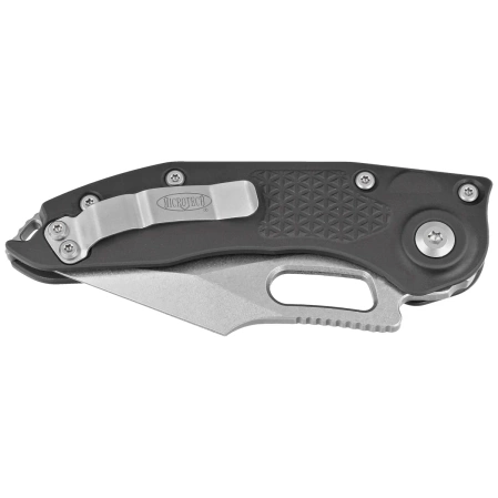 Microtech Stitch-A S/E Automatic Knife Black Aluminum, Stonewashed by Borka Blades and Tony Marfione (169-10)