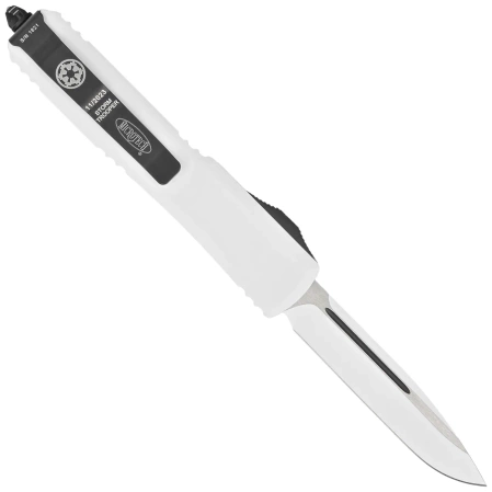 Microtech Ultratech S/E OTF Knife Storm Trooper Signature White Aluminum, White M390 by Tony Marfione (121-1STD)