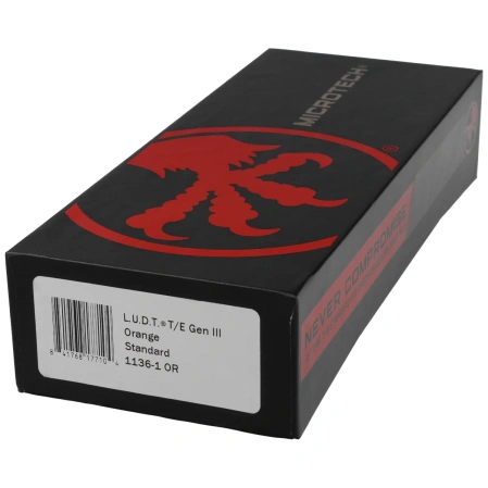 Microtech LUDT Gen III T/E Automatic Knife Orange Aluminum, Black M390MK by Tony Marfione (1136-1OR)