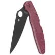 Spyderco Police 4 Sprint Run Burgundy FRN, TiCN Micro-Melt PD#1 by Sal Glesser (C07BGBKP4)