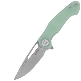 Nóż składany Kubey Dugu Jade G10, Beadblasted 14C28N (KU210I)