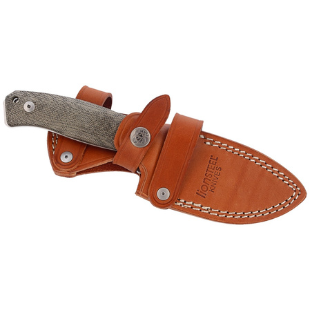 LionSteel Bushcraft Green Canvas Micarta, Satin M390 by Moletta (M2M CVG)