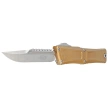 Microtech Combat Troodon Gen III Interceptor Signature OTF Knife Tan Aluminum, Stonewashed M390MK by Tony Marfione (1217-10TAS)