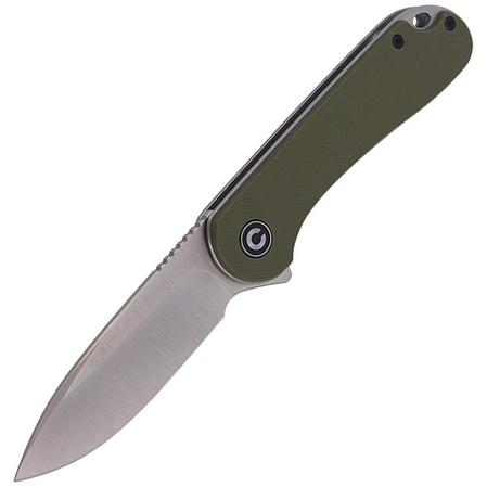CIVIVI Knife Elementum Flipper OD Green G10, Satin Finish (C907E)
