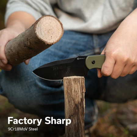 Sencut Toxodon Knife OD Green G10, Black 9Cr18MoV (S24036-2)