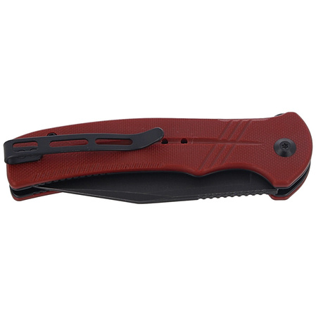 CIVIVI Knife Cogent Burgundy G10, Black Stonewashed Half Serrated (C20038E-2)