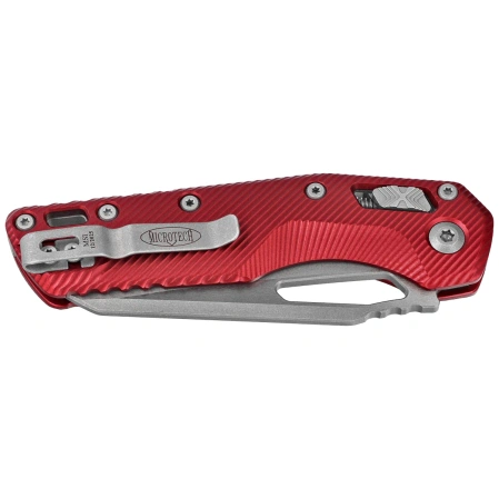 Nóż składany Microtech MSI S/E Fluted Merlot Aluminium, Apocalyptic M390MK by Tony Marfione (210-10APFLMR)