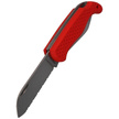 Nóż składany żeglarski MAC Coltellerie Boat 2 Red PP/TPE,  Satin W 1.4034 (MC BOT2.R)