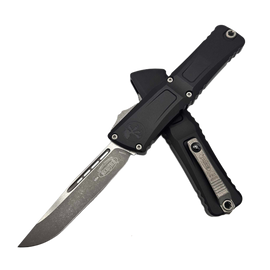 Microtech Combat Troodon Gen III S/E OTF Knife Black Aluminium, Apocalyptic M390MK by Tony Marfione (1143-10AP)