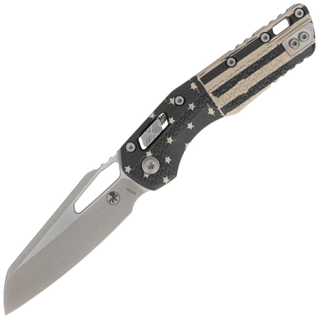 Nóż składany Microtech MSI S/E Ram-Lok Black Flag Tri-Grip Polymer, Apocalyptic M390MK by Tony Marfione (210T-10APPMFLAG)