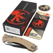 Nóż składany Microtech Amphibian Ram-Lok S/E Fluted Tan G10, Black P/S M390MK by Tony Marfione (137RL-2FLGTTA)
