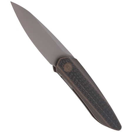 WE Knife Black Void Opus Bronze Titanium / Carbon Fiber, Stonewashed CPM 20CV by Justin Lundquist (2010A)