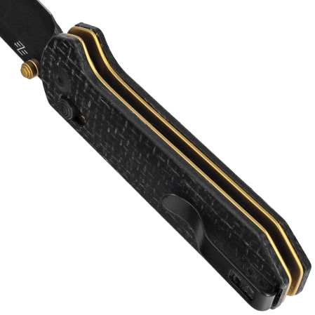 Civivi Yonder Knife Black Burlap Micarta, Black Stonewashed 14C28N by Zac Whitmore (C23073B-2)