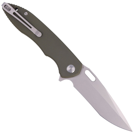 Kubey Darknesss Knife Green G10, Bead Blasted D2 (KU003B)