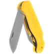Nóż składany żeglarski MAC Coltellerie Boat 2 Yellow PP/TPE,  Satin W 1.4034 (MC BOT2.Y)