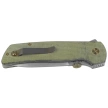 Fox Original Gangster Knife OD Green Canvas Micarta, Stonewashed MagnaCut by Bob Terzuola (FX-ATC-OG01 MOD)