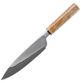 Xin Cutlery XinCraft 8'' Chef Kitchen Knife Maple Burl, Acid Etched 440C (XC137)