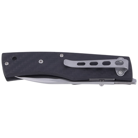 Maserin Carbon 392 Black Carbon Fiber, Satin N690 by Salvatore Puddu Knife (392/CN)