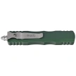 Microtech Dirac D/E OTF Knife Emerald Green Aluminum, Stonewashed by Tony Marfione (225-10EG)