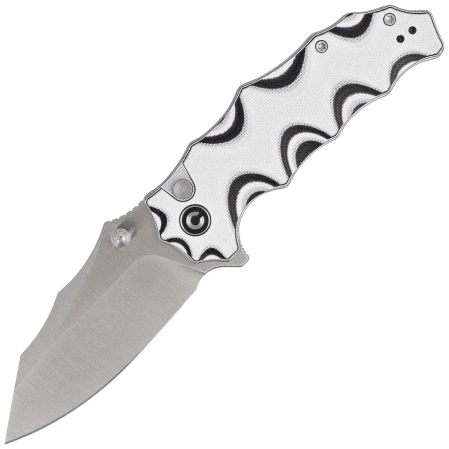 Civivi Natterjack Knife White / Black G10, Satin 14C28N (C24028-3)