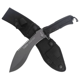 K25 Elephas Kukri Knife Black SFL, Titanium 7Cr17Mov (32024)