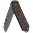 Scyzoryk Fox Vulpis 108 LE No 164/250 Dark Matter Fat Carbon, Super Clean Damascus by Balbach Damast (FX-VPDAM108 DMCO)