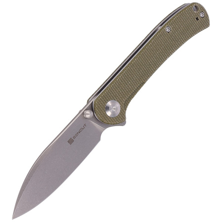 Nóż składany Sencut Scepter Olive Micarta, Stonewashed 9Cr18MoV (SA03E)
