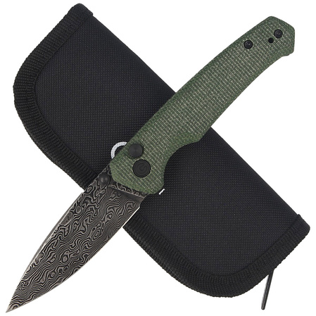 CIVIVI Altus Green G10, Black Damascus (C20076-DS1)