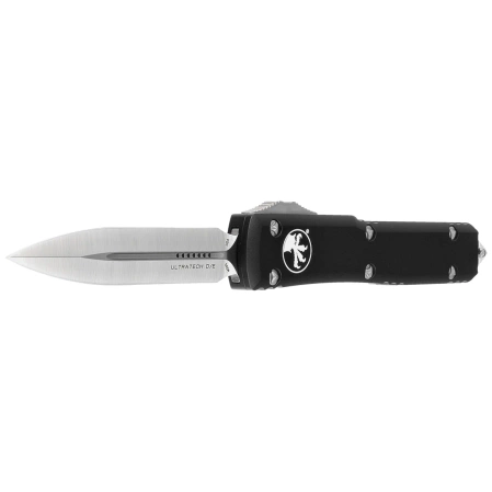 Nóż automatyczny OTF Microtech Ultratech D/E Black Aluminium, Satin M390MK by Tony Marfione (122-4)
