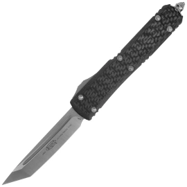 Nóż automatyczny OTF Microtech Ultratech T/E Signature Carbon Fiber/Black Aluminium, Satin M390 by Tony Marfione (123-4CFS)