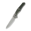 WeKnife 702XI LE No 149/150 Gray Integral Titanium/Jungle Wear Fat Carbon, Stonewashed M390 (WE07B-4)