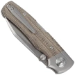 Bestech Tonic Grey Titanium/Green Canvas Micarta, Satin M390 by Colin Maisonpierre Knife (BT2204C)