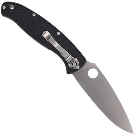 Spyderco Resilience Lightweight Knife Black FRN, Satin 8Cr13MoV by Eric Glesser (C142PBK)