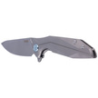 Nóż składany Kubey Nova Frame Lock Gray Titanium, Beadblasted 14C28N (KB235F)