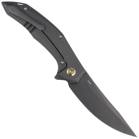Nóż składany WE Knife Merata LE No 141/205 Black Titanium, Black Stonewashed CPM 20CV by Anton Tkachenko (WE22008A-1)