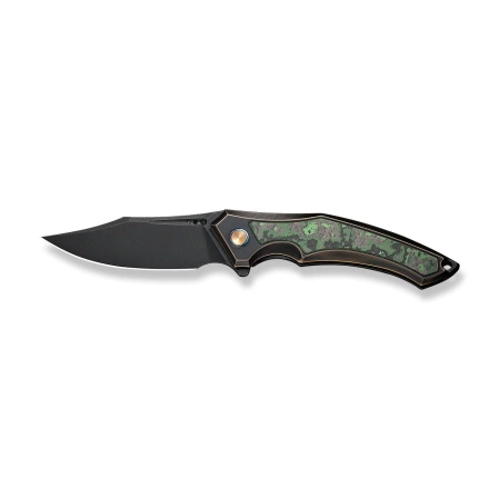 Nóż składany WE Knife Orpheus LE No 081/155 Bronze / Black Titanium / Jungle Wear Fat Carbon Fiber, Black Stonewashed CPM 20CV (WE23009-1)