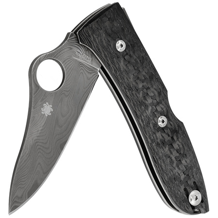 Spyderco SpyOpera Sprint Run Carbon Fiber, Damasteel Thor by Massimo Salice Sanna (C255CFPD)