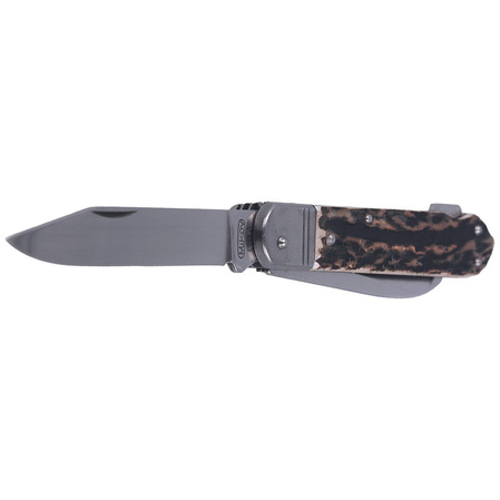 Mikov Fixir Hunting Folding Knife, Imit. Dear Stag (232-XH-3 KP)