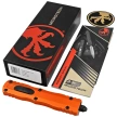 Microtech Dirac Delta D/E OTF Knife Orange Aluminum, Black by Tony Marfione (227-1OR)
