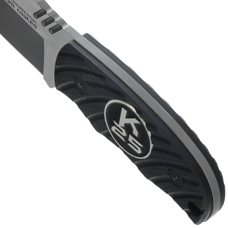 K25 RK-32331 Neck Knife Black G10, Titanium/Brushed 7Cr17Mov