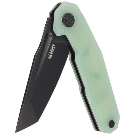 Nóż składany Kubey Carve Jade G10, Blackwashed AUS-10 (KB237F)