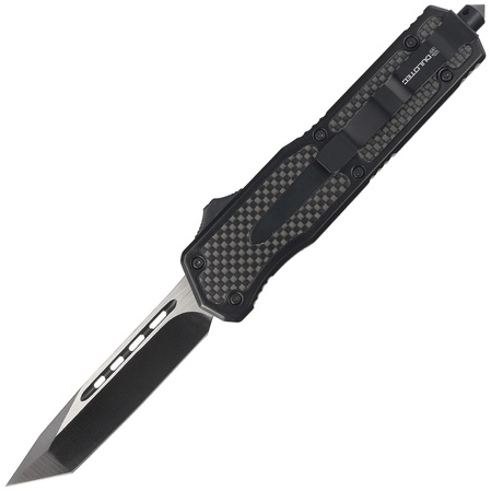 Dulotec OTF Knife Aluminium / Carbon Fiber, Two-Tone Finish 3Cr13MoV (K183A)