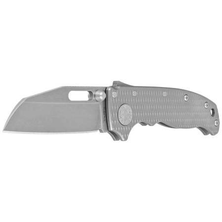 Nóż składany Demko AD20.5 Shark Foot Milled Titanium, Stonewashed CPM 20CV by Andrew Demko (205-20CV-TI-TEX-SF)