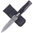 Mikov Predator Panther Buffalo Horn, Damascus PMC27 Knife (241-DR-1/PANTHER)