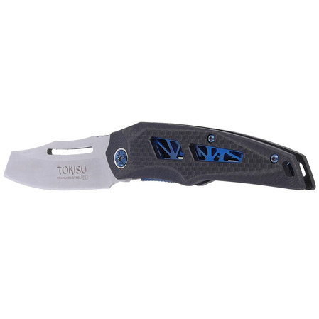 Nóż składany TOKISU Tactical Black G10 / Carbon Fiber, Satin D2 (18714)