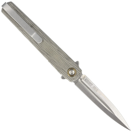 MKM Flame Light Dagger Green Micarta, Stonewashed M390 by Michael Zieba (MK FL02L-GC)